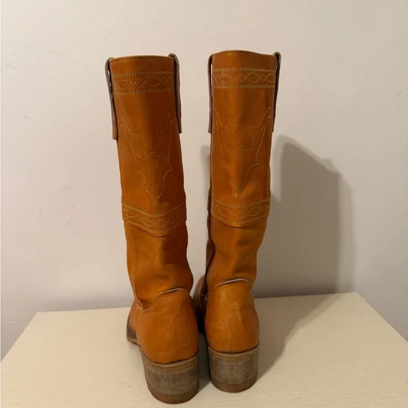 Vintage Texas Longhorn Royalette Campus Boots Size 6 1/2M - Picture 4 of 6